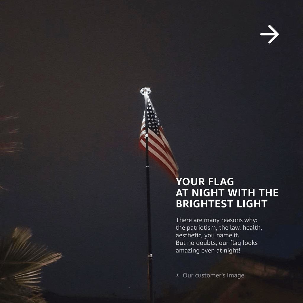 20 foot flagpole with solar light deals