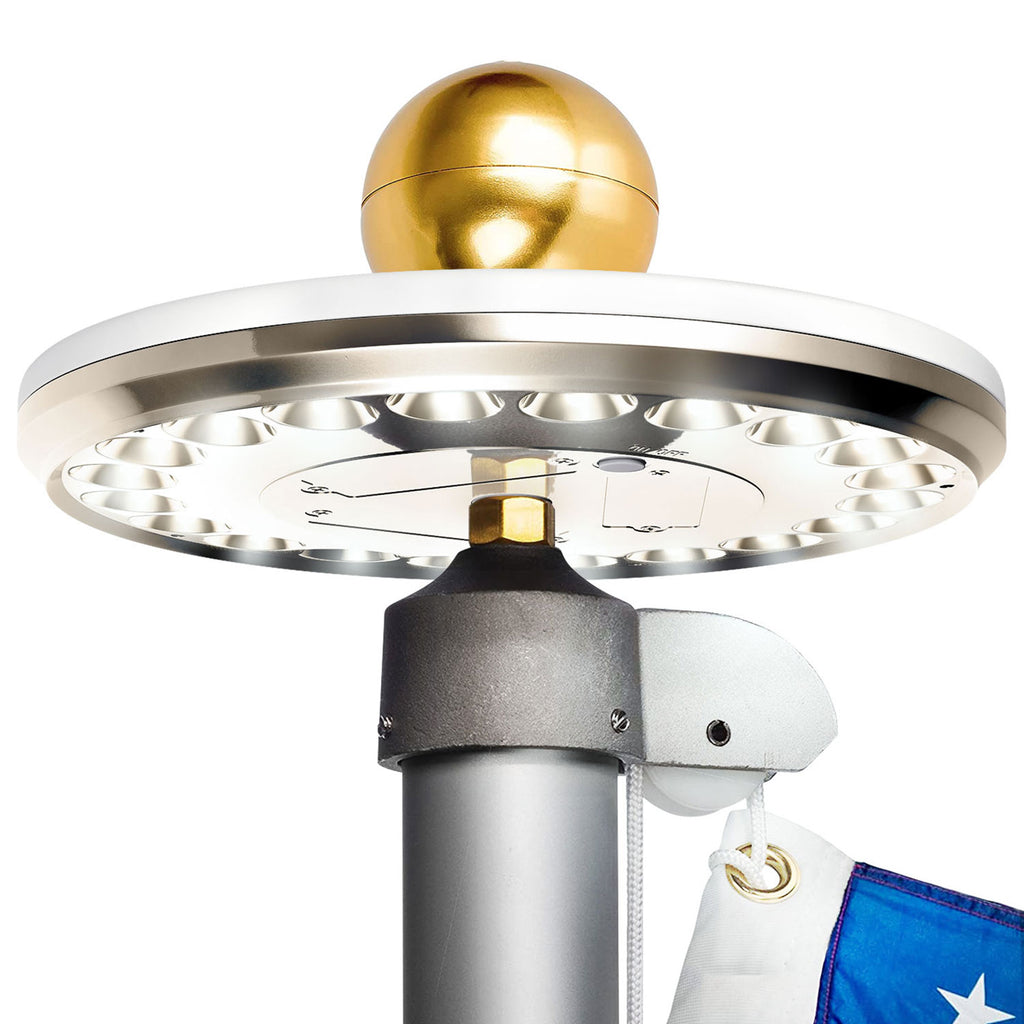 Best solar lights for clearance flagpoles
