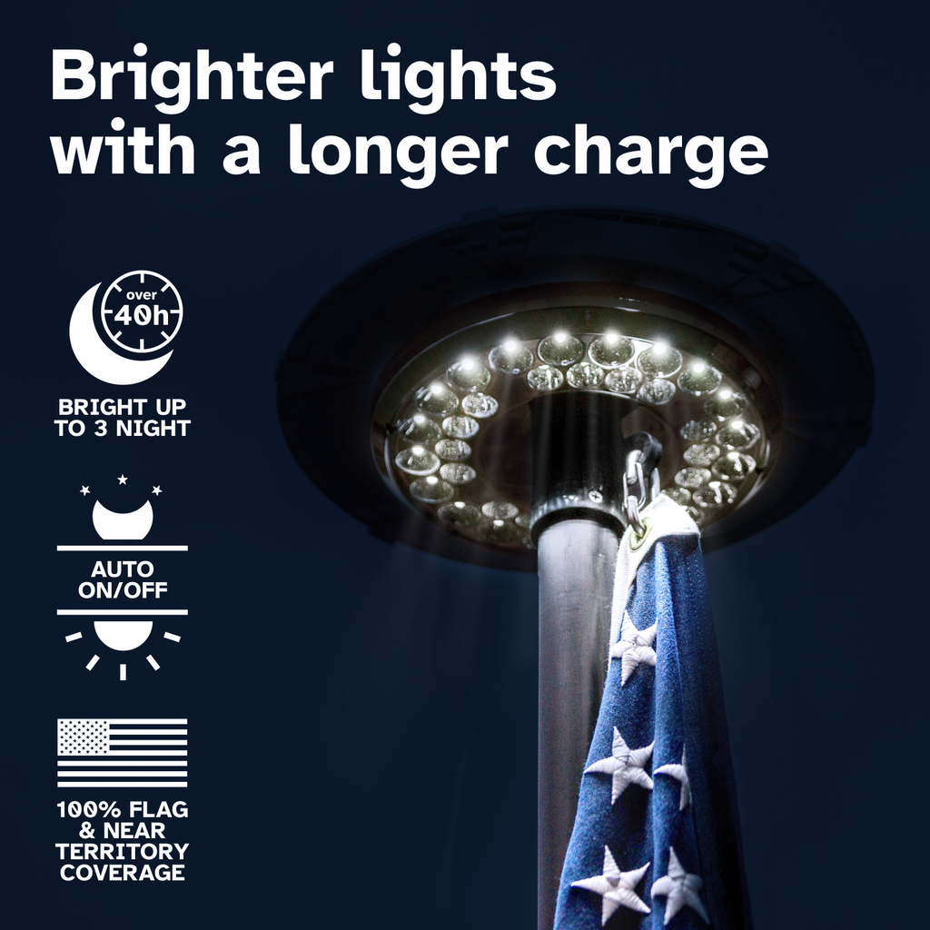 Vont solar on sale flagpole light